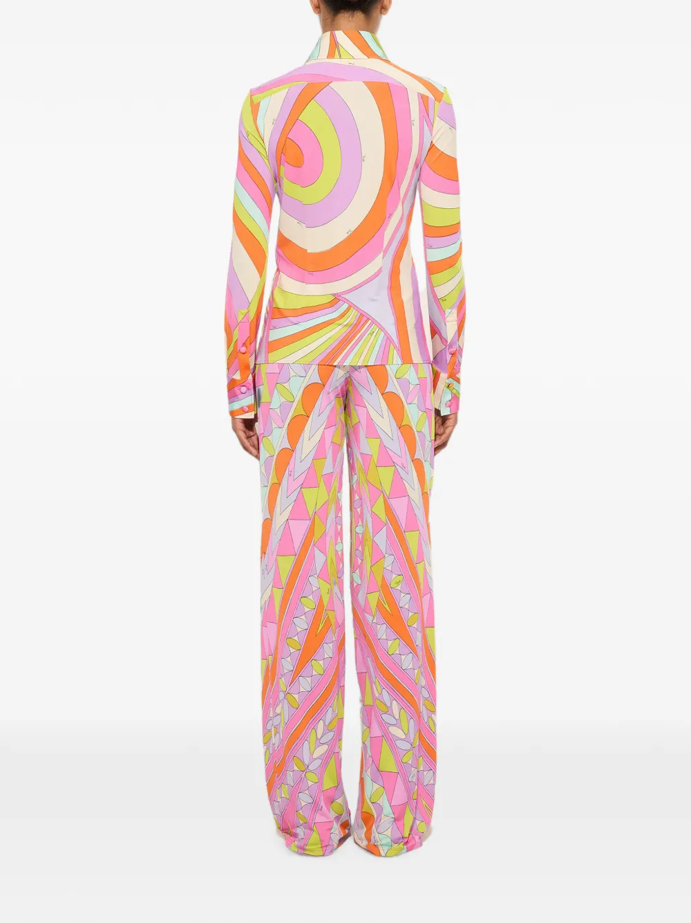 PUCCI Blouse met Iride-print en lange mouwen Roze