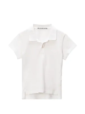 alexanderwang.t クロップドポロシャツ ホワイト Alexander Wang ウィメンズ ポロシャツ通販 - FARFETCH