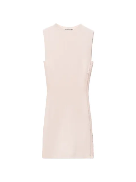 Alexander Wang vestido corto con logo en relieve