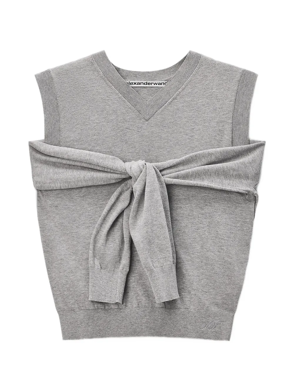 Alexander Wang Gilet con scollo a V - Grigio