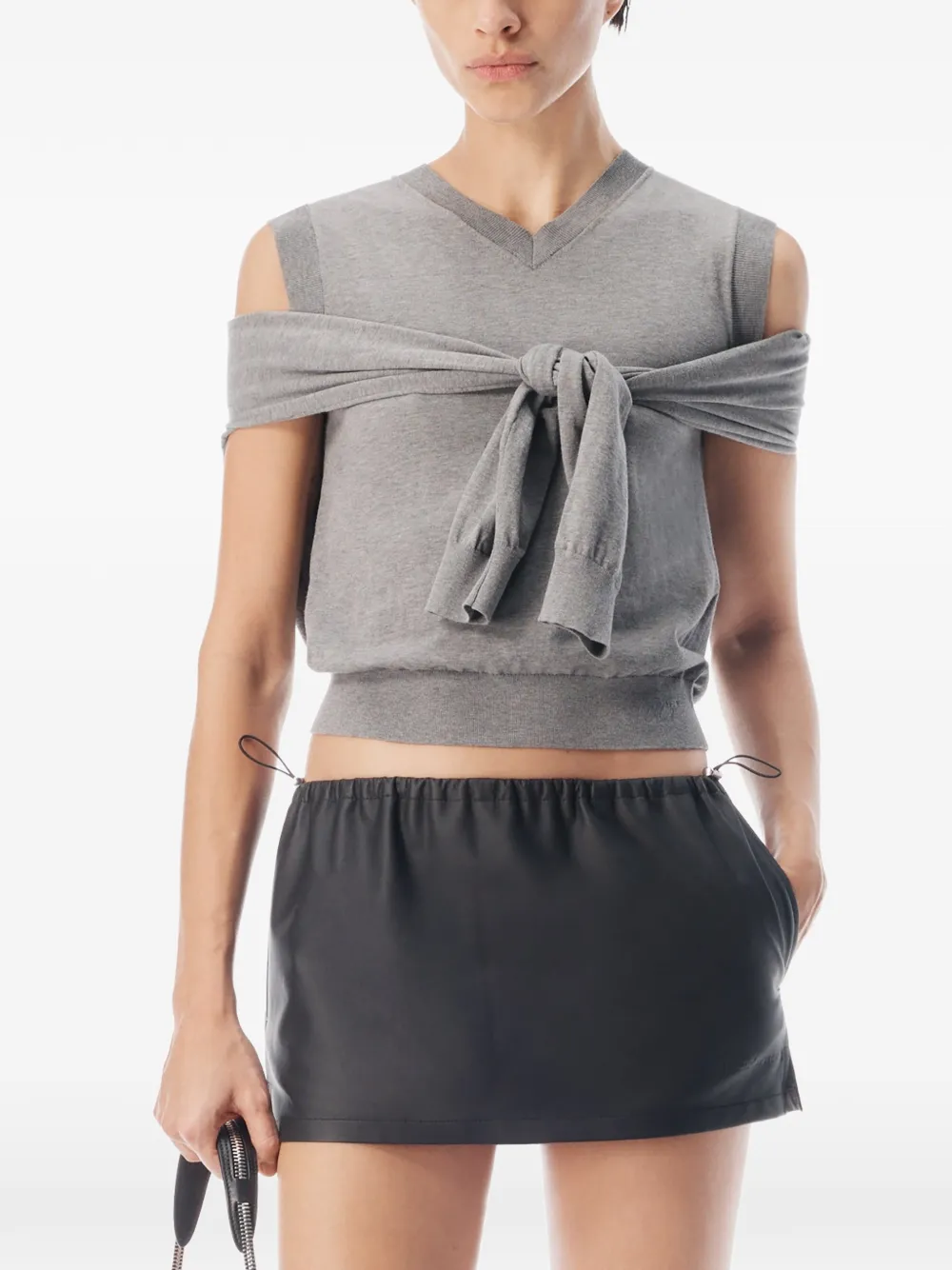 Alexander Wang Trui met gelaagd effect en uitgesneden details Grijs