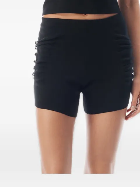 Alexander Wang shorts fruncidos con logo