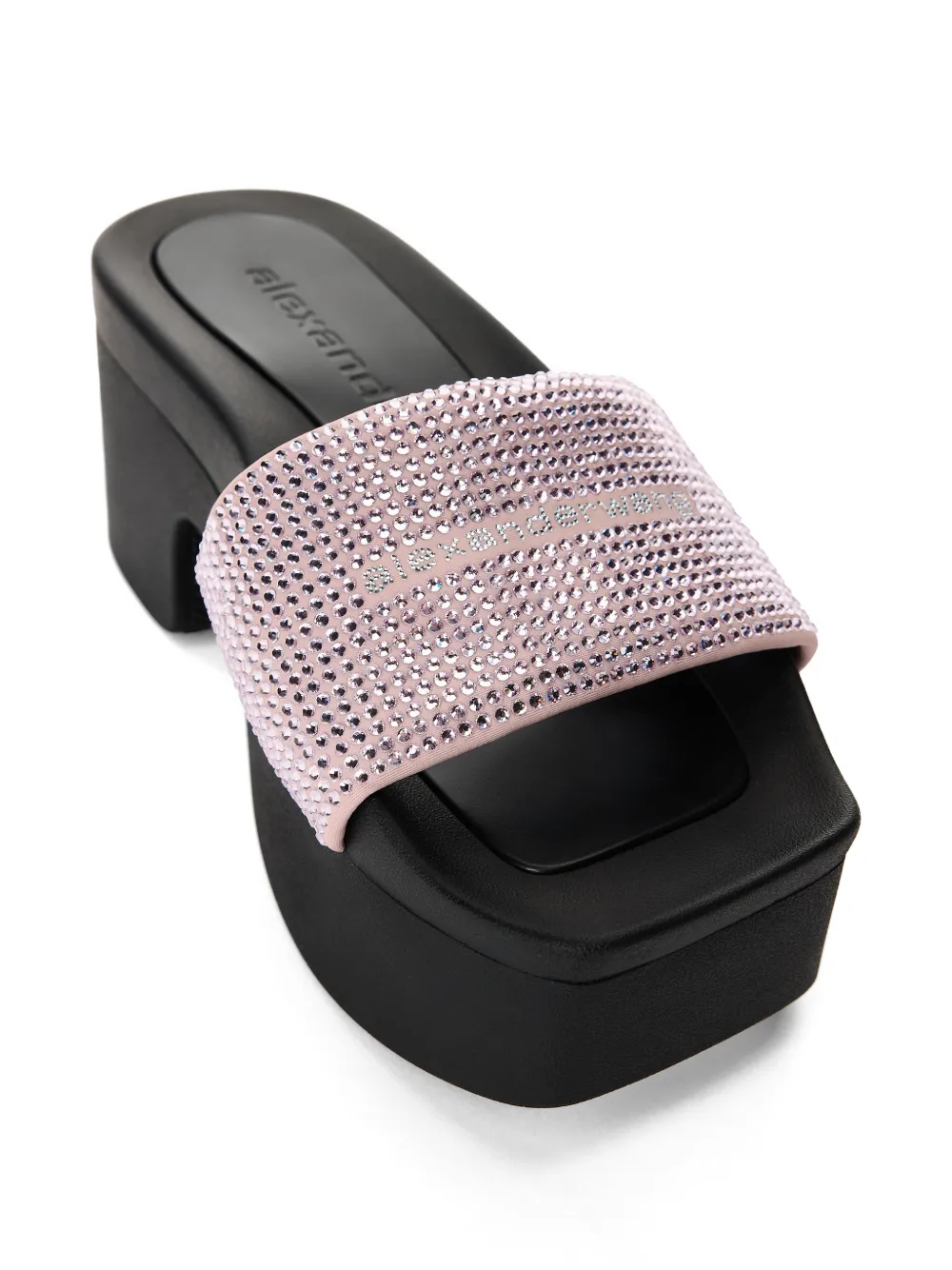 Alexander Wang crystal-embellished platform sandals - Pink