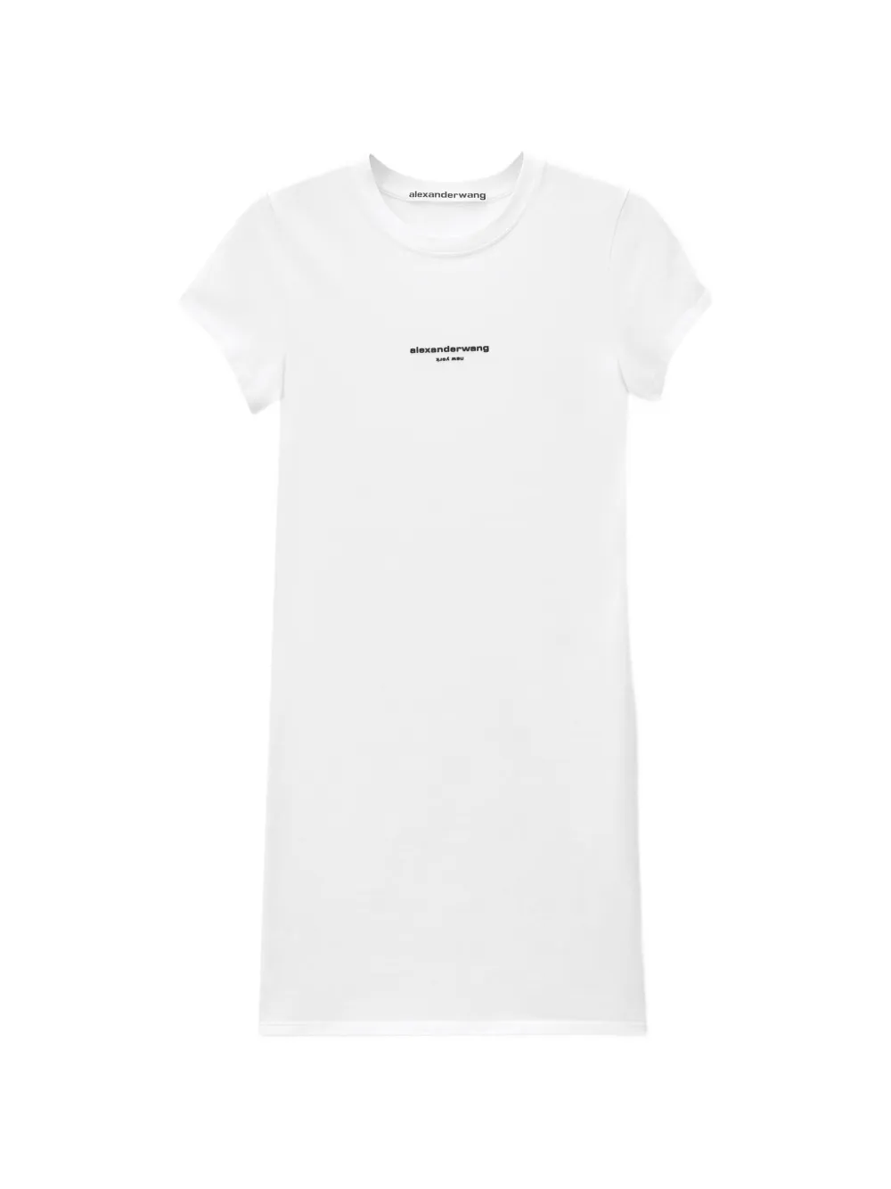 Alexander Wang logo-print mini dress - Weiß