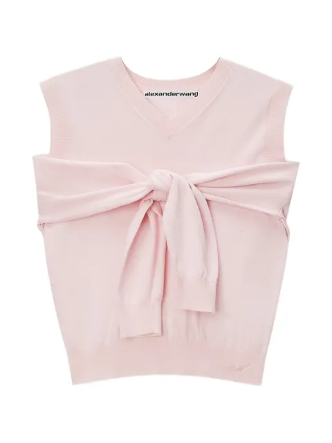 Alexander Wang chaleco estilo suéter con cuello en V