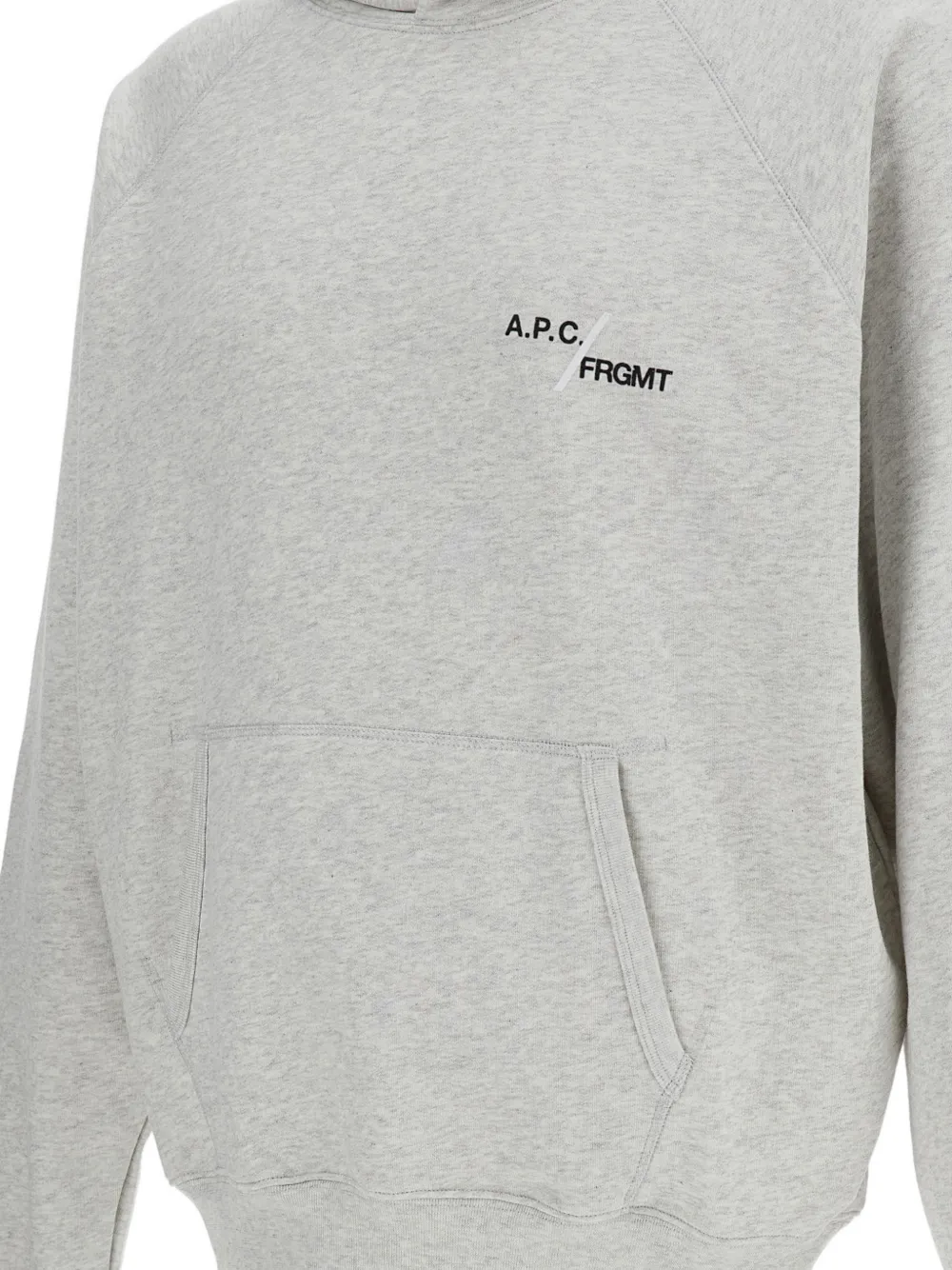A.P.C. Hoodie met logoprint Grijs