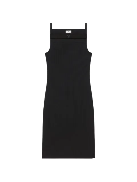 Courrèges 90's rib strap midi dress