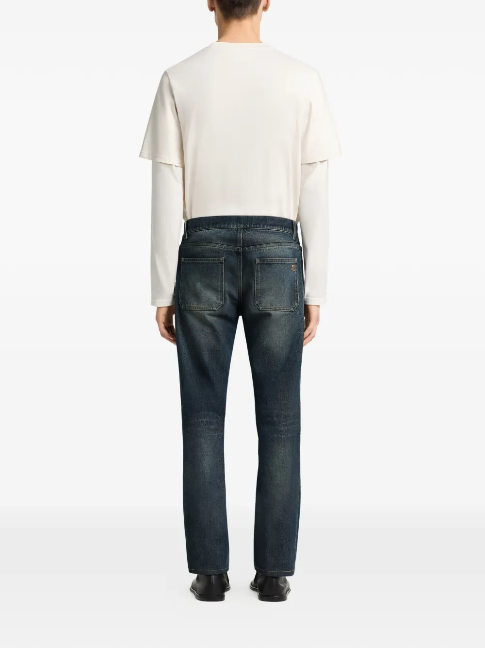 Courrèges T-shirt met dubbele mouwen Wit