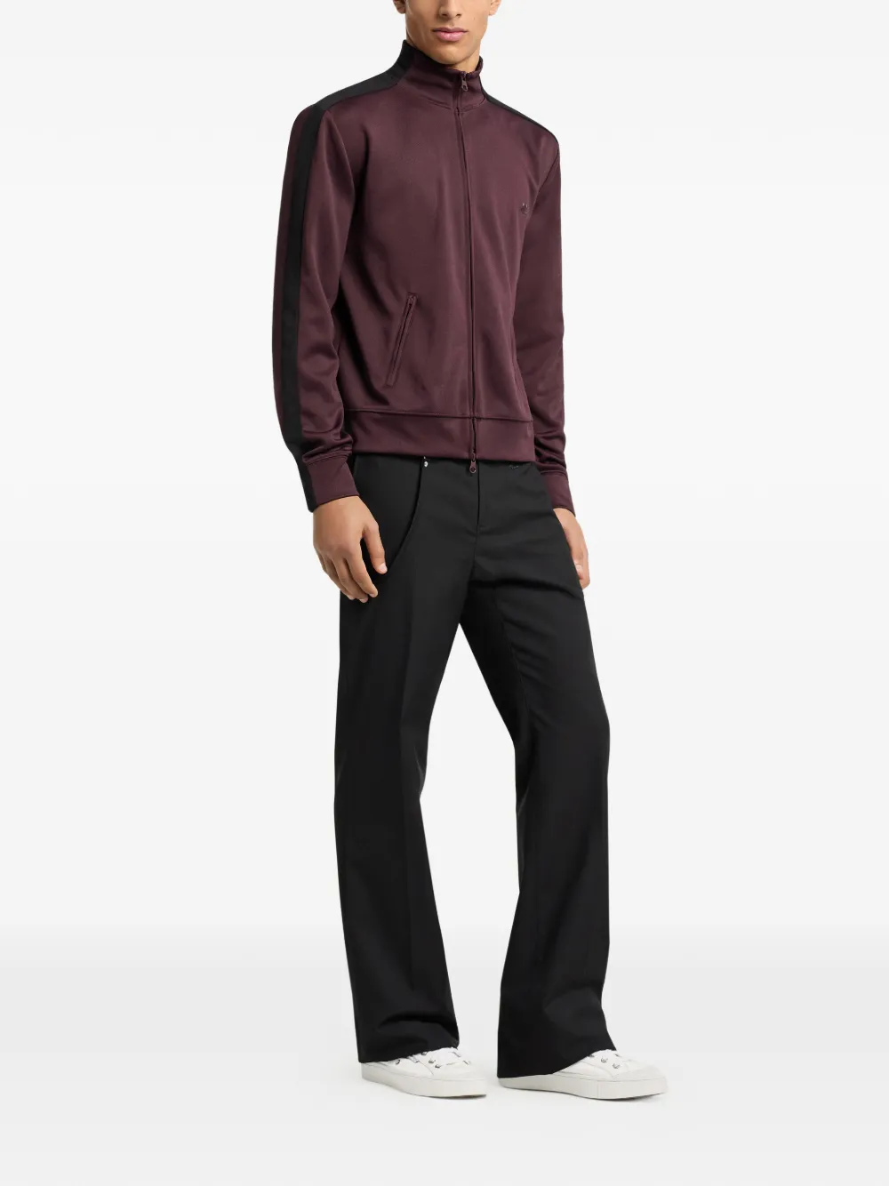 Courrèges T-shirt met geborduurd logo Rood