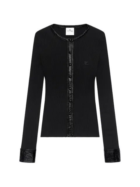 Courrèges — ribbed-knit cardigan