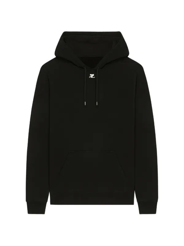 Courrèges Kiss Print Hoodie in Black