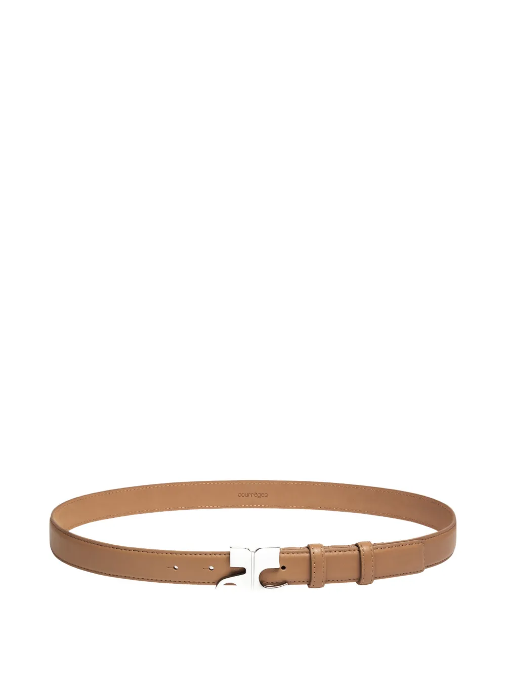 Courrèges AC logo-plaque belt - Toni neutri