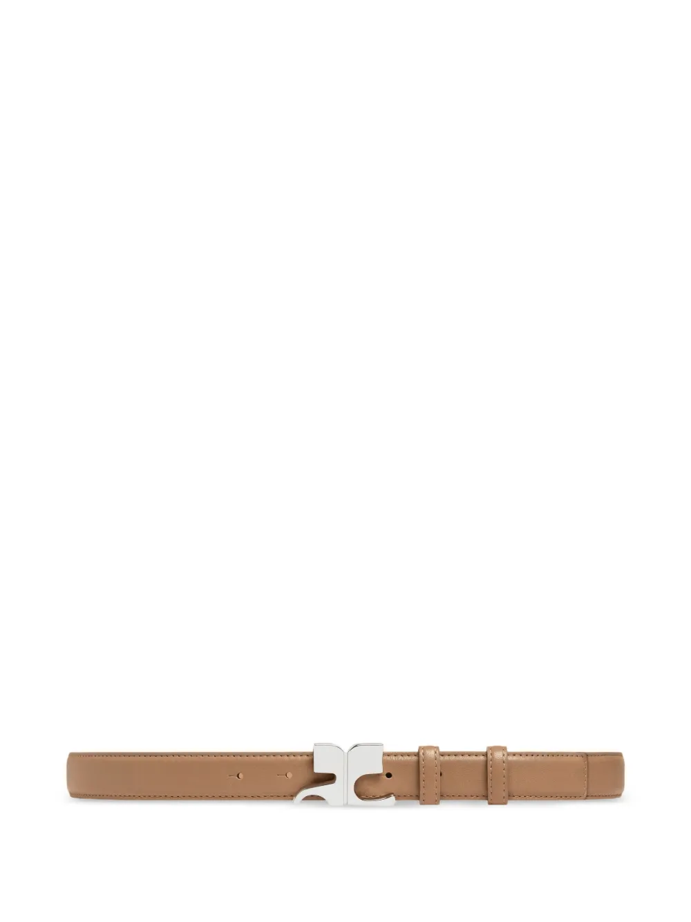 Courrèges AC riem met logo-plakkaat Beige