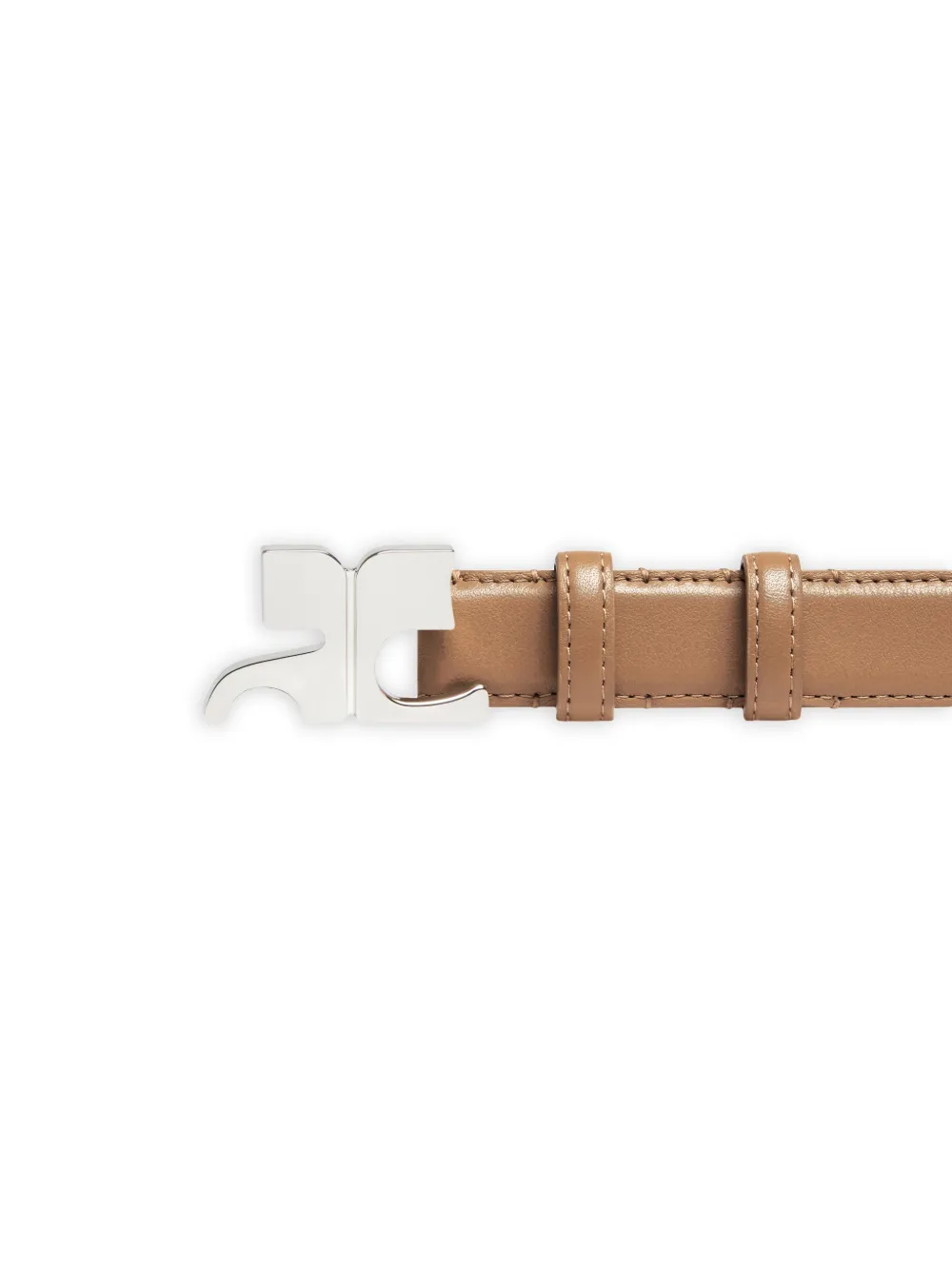 Courrèges AC riem met logo-plakkaat Beige