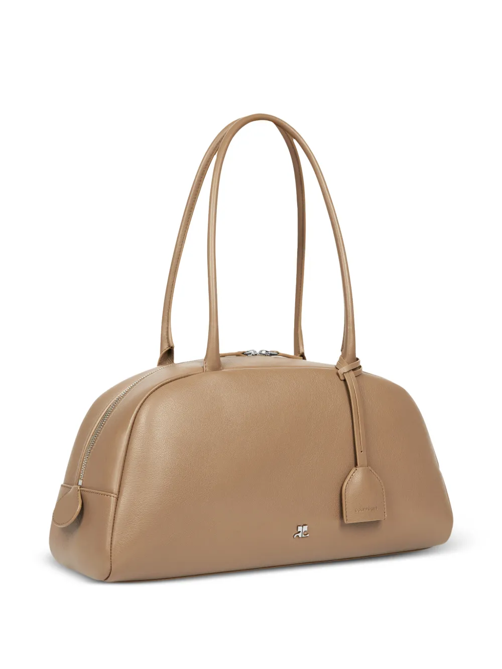 Courrèges Monday leren schoudertas Beige