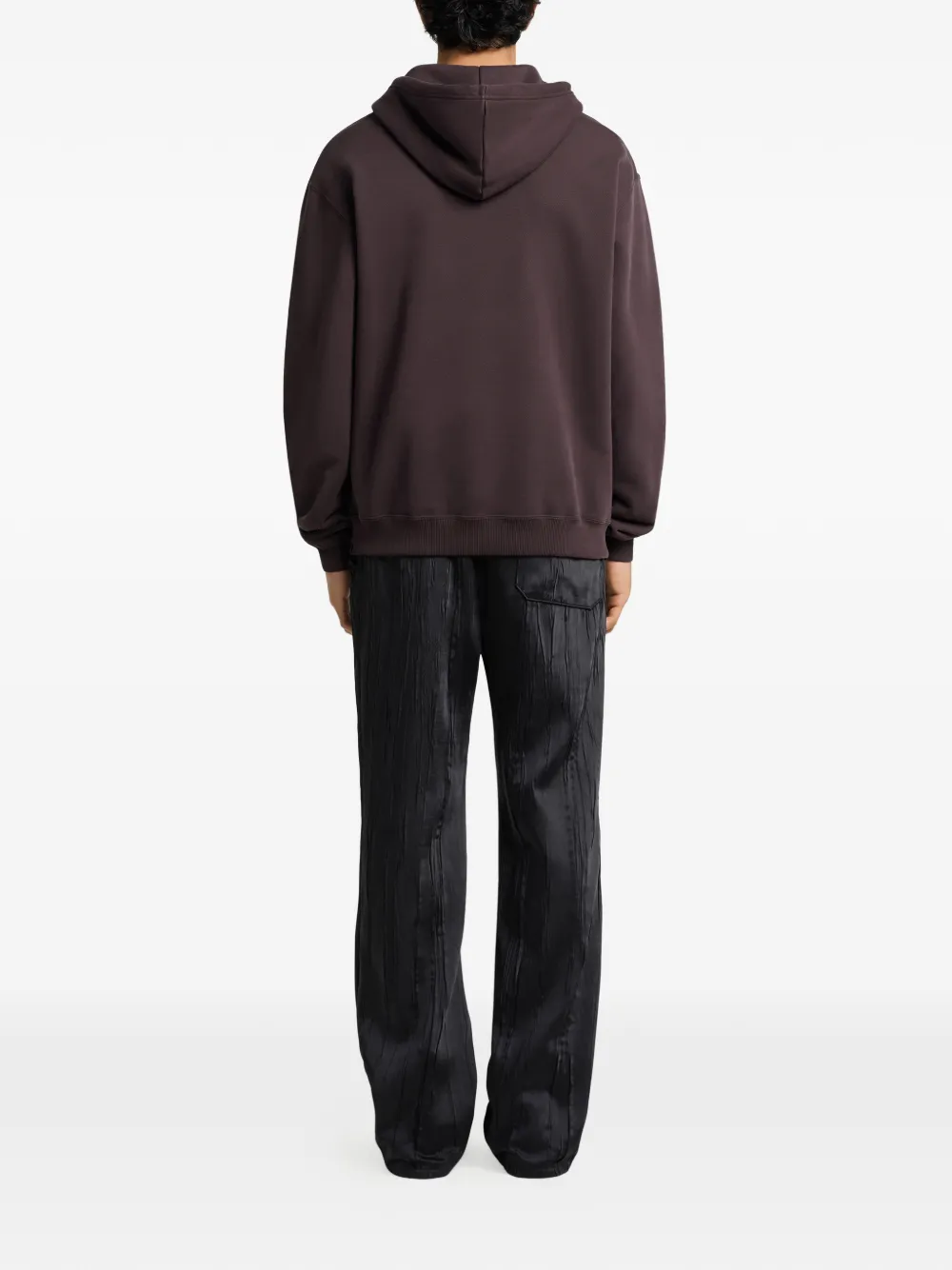 Courrèges AC hoodie met logo-patch met trekkoord Rood