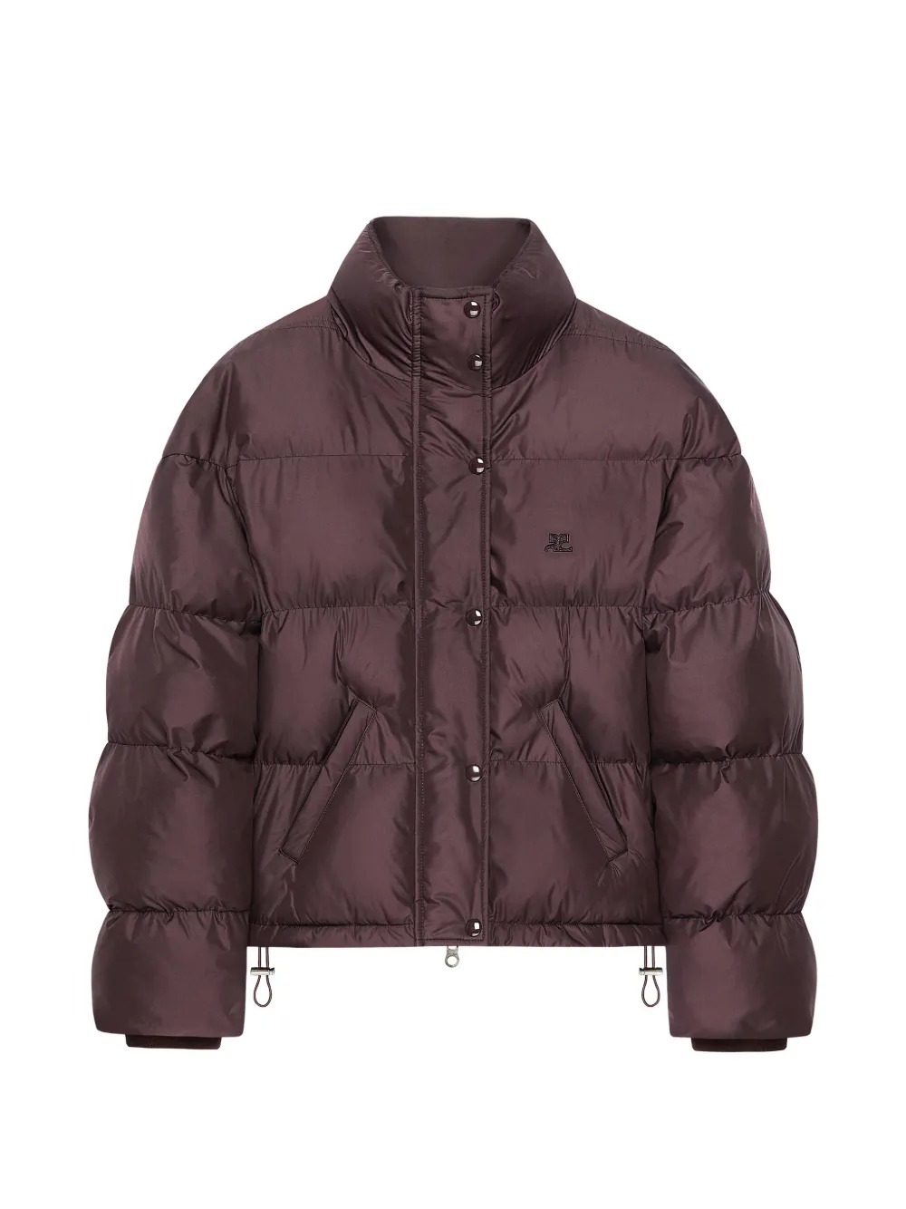 Courrèges cropped puffer jacket - Red