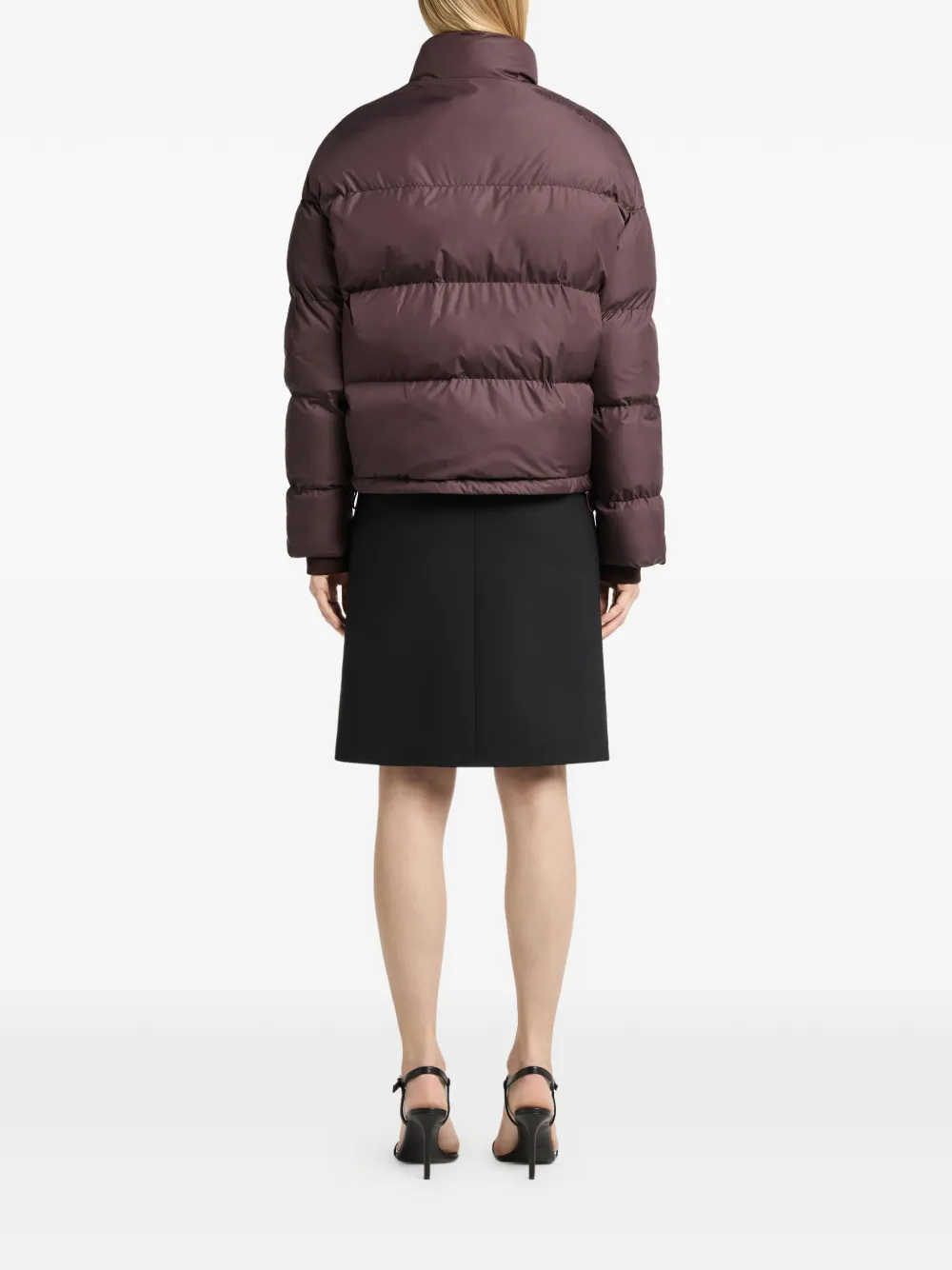 Courrèges Cropped donsjack Rood