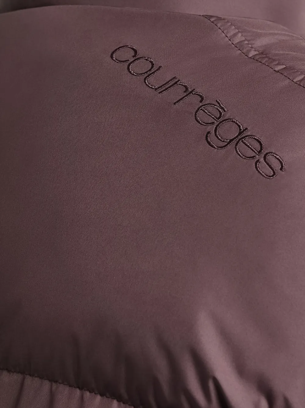 Courrèges Cropped donsjack Rood