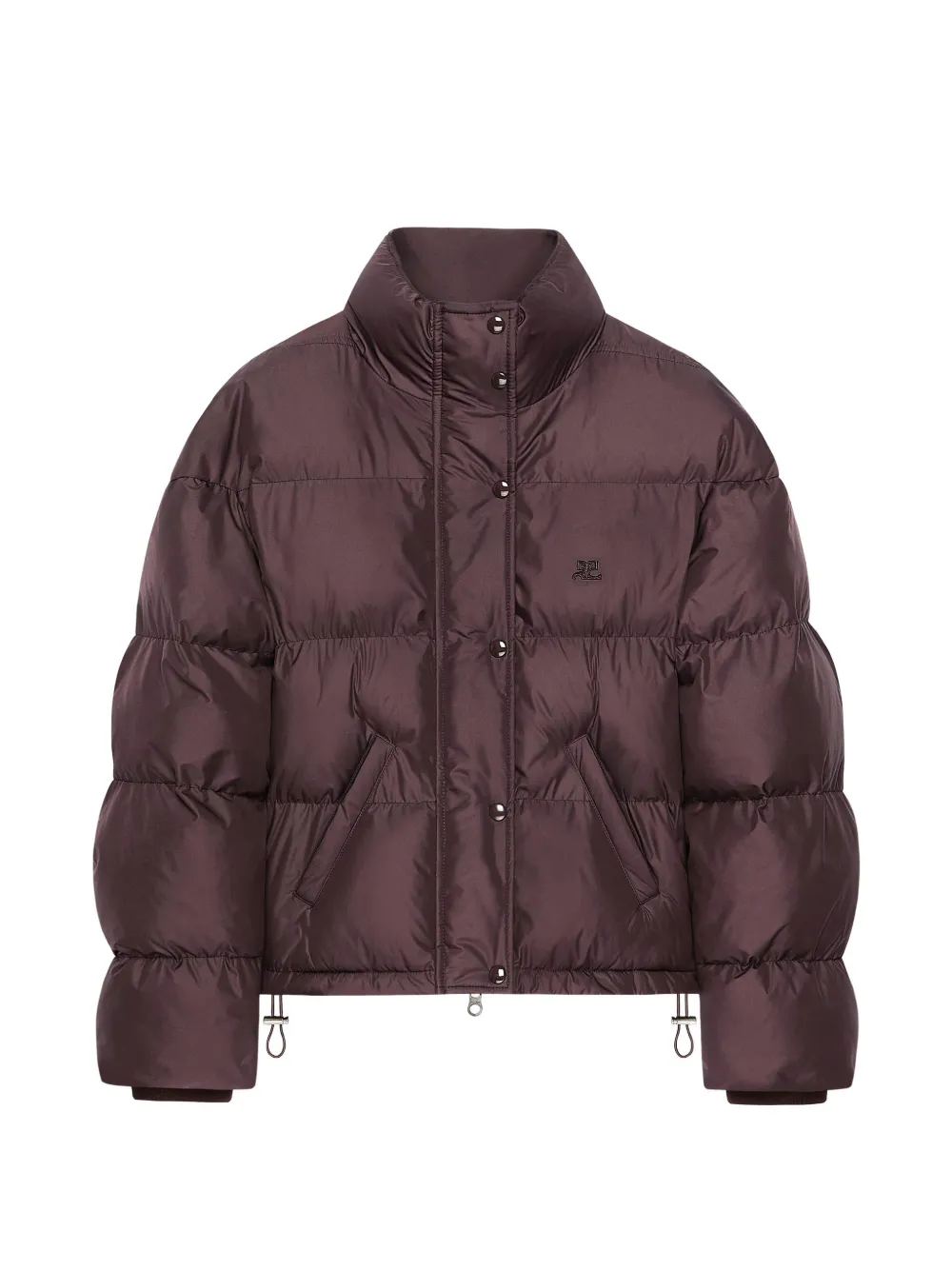 Courrèges Cropped donsjack Rood