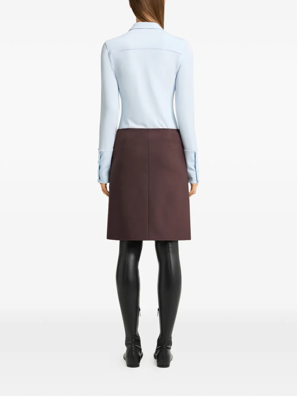 Courrèges Jersey overhemd met twee zakken Blauw