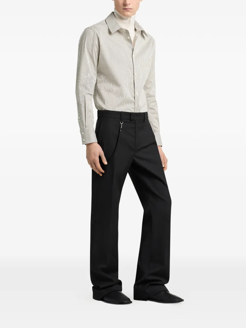 Courrèges Gestreept overhemd Beige