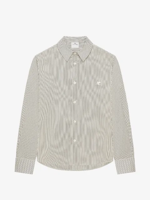 Courrèges 条纹府绸衬衫