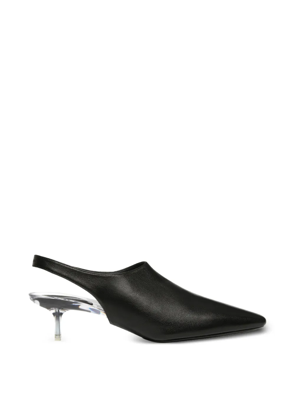 Courrèges transparent-heel slingback pumps - Nero