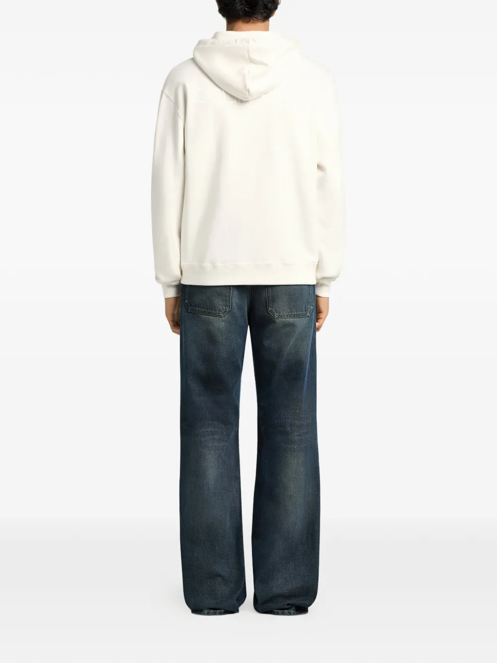 Courrèges Hoodie met logoprint Wit