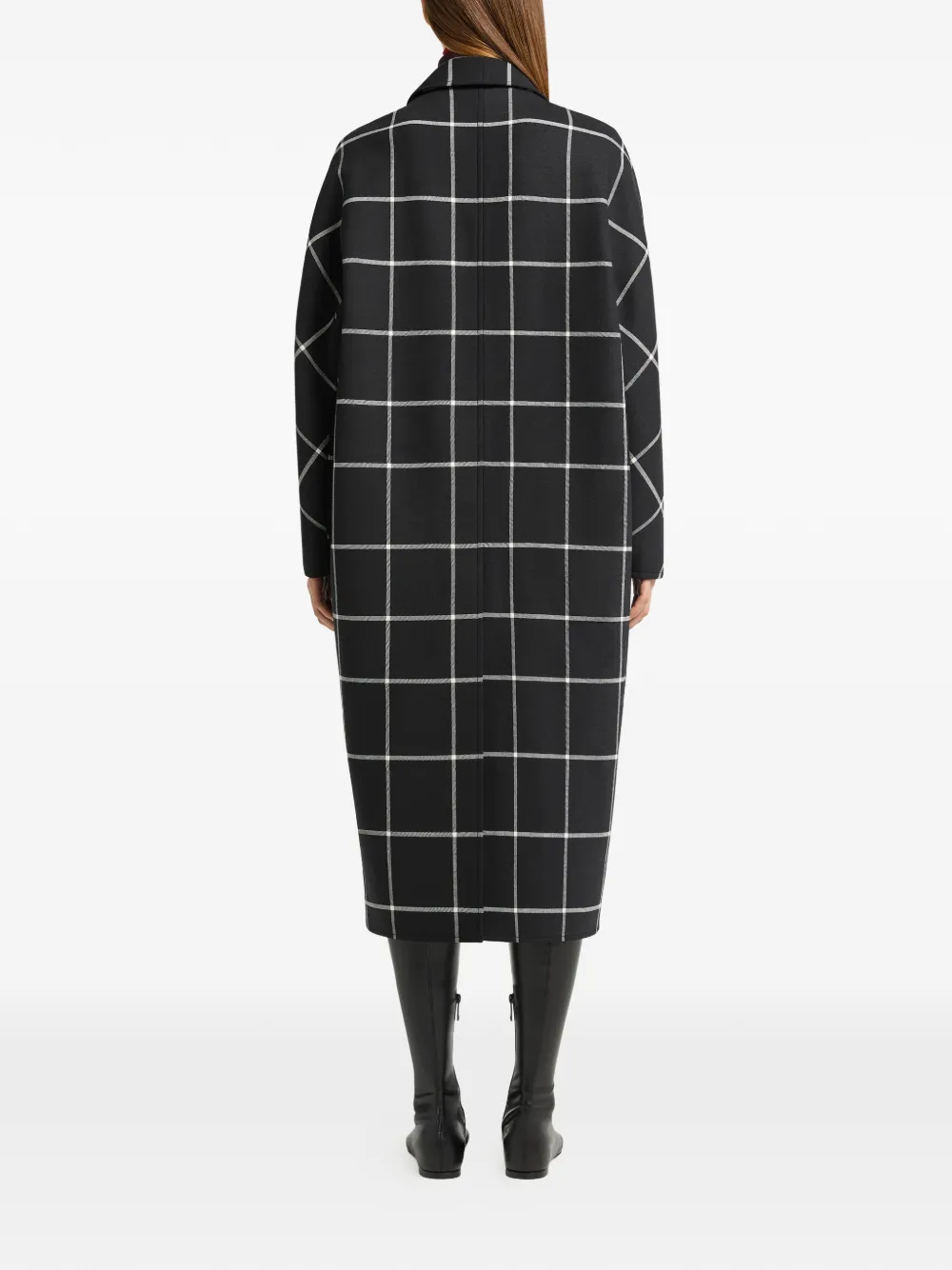 Courrèges Geruite jas Zwart