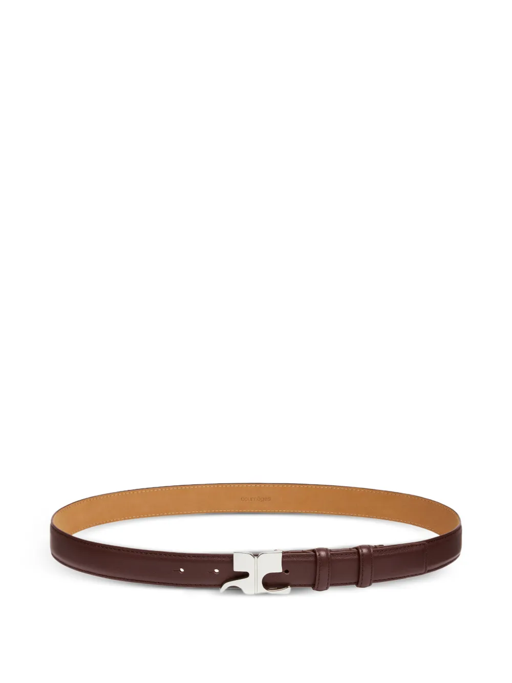 Courrèges AC logo-plaque belt - Rot