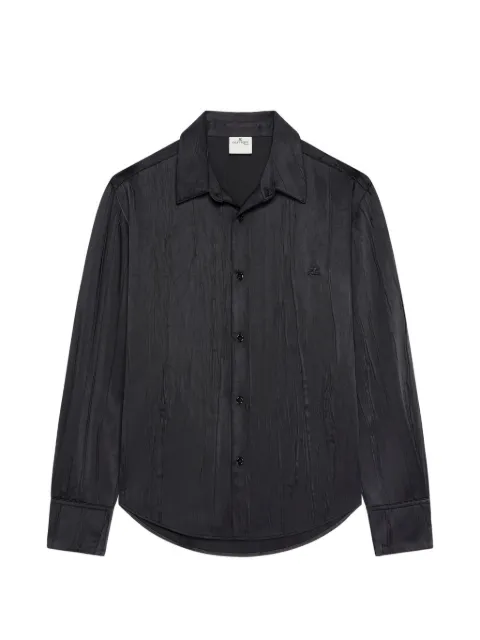 Courrèges camisa con efecto arrugado