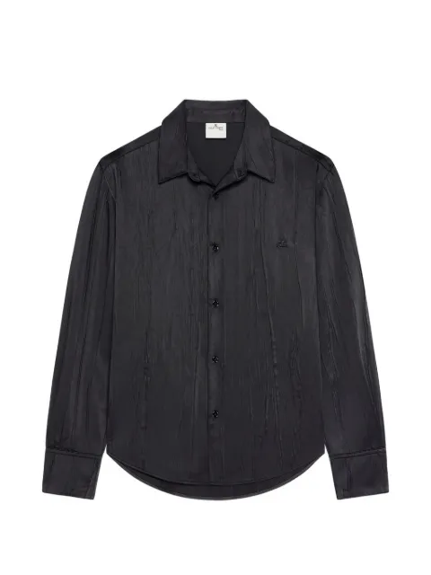 Courrèges camisa con efecto arrugado