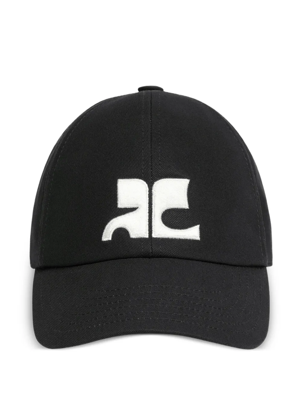 Courrèges AC logo-embroidered cap - Nero