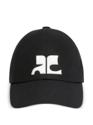 Courrèges Cotton Cap | Black | FARFETCH KW