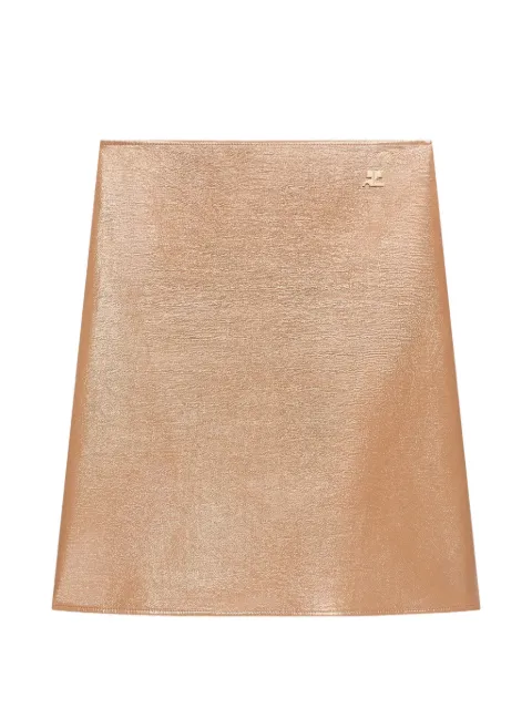 Courrèges vinyl A-line knee-length skirt