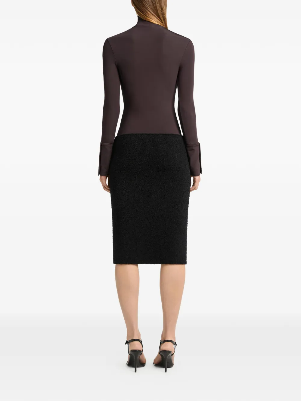 Courrèges Bouclette midi-rok Zwart