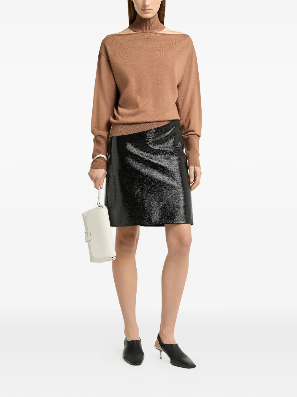 Courrèges Trui van merinowol Beige