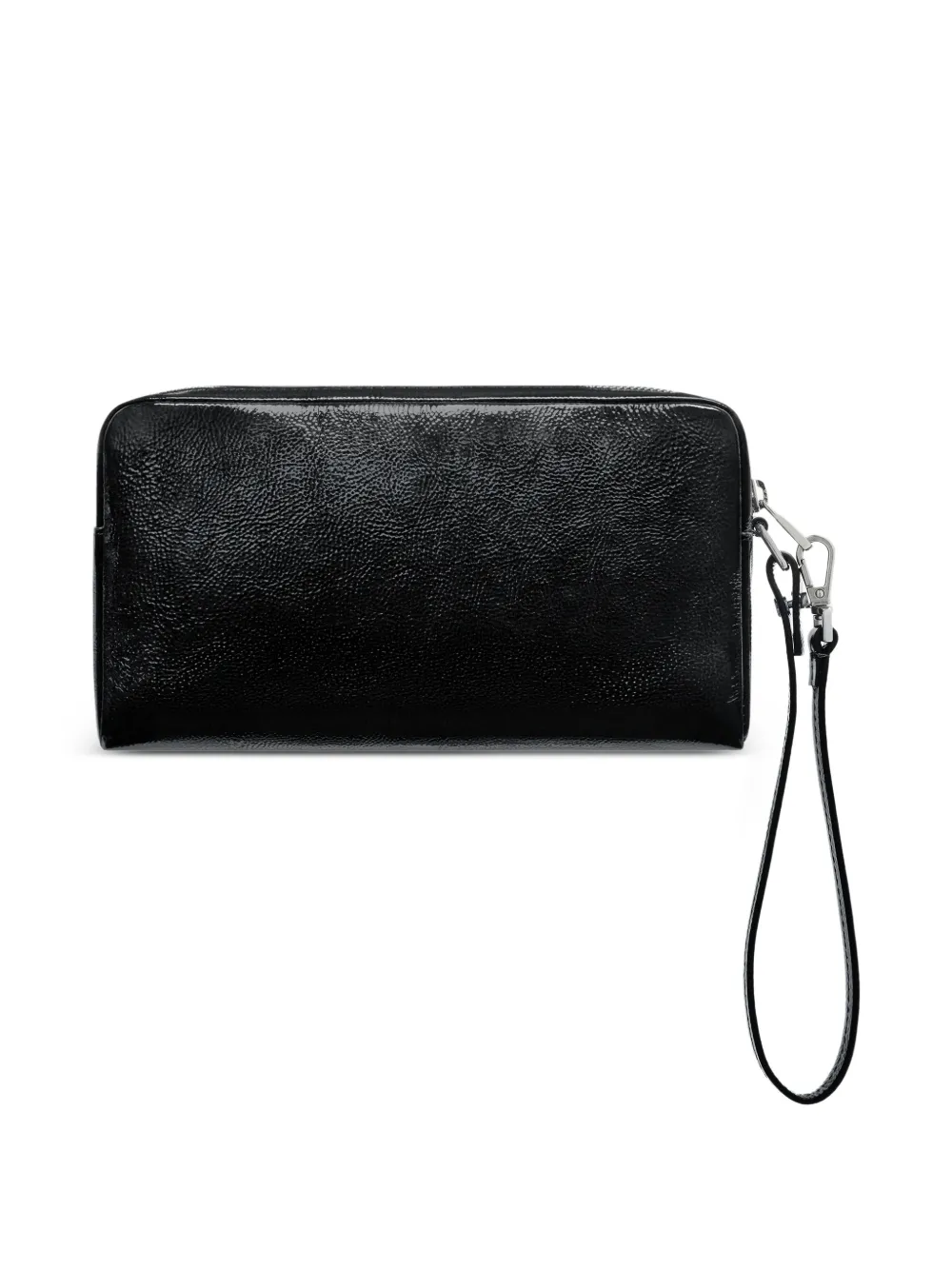 Courrèges Naplack mini-tas met logoplakkaat Zwart