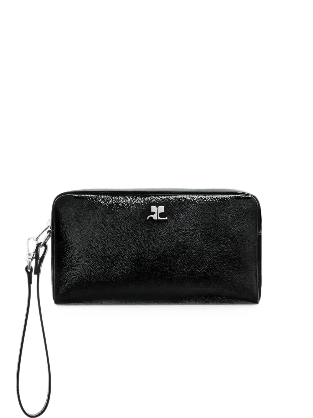 Courrèges naplack logo-plaque mini bag · OS