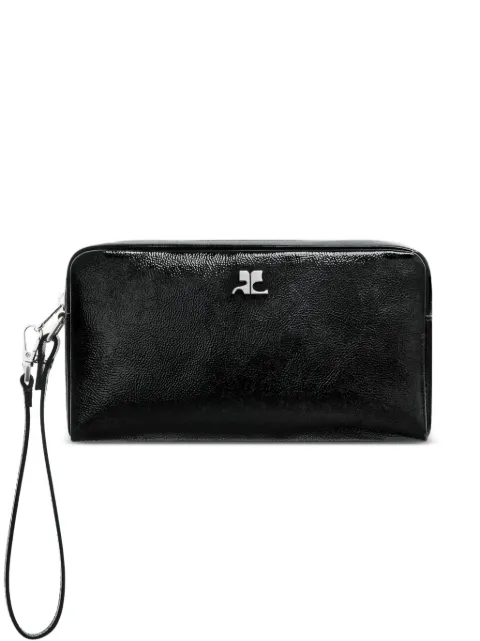Courrèges naplack logo-plaque mini bag