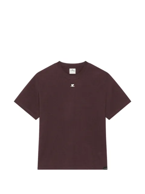 Courrèges logo-patch oversized T-shirt