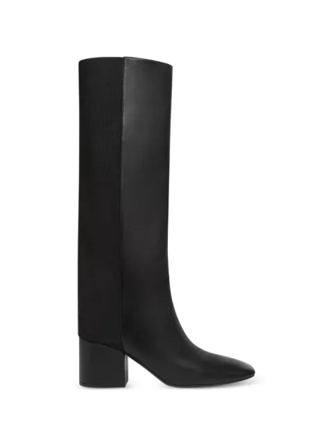 Courrèges logo-detail bi-material boots