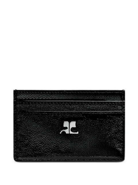 Courrèges tarjetero con placa del logo