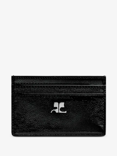 Courrèges logo-plaque naplack card holder