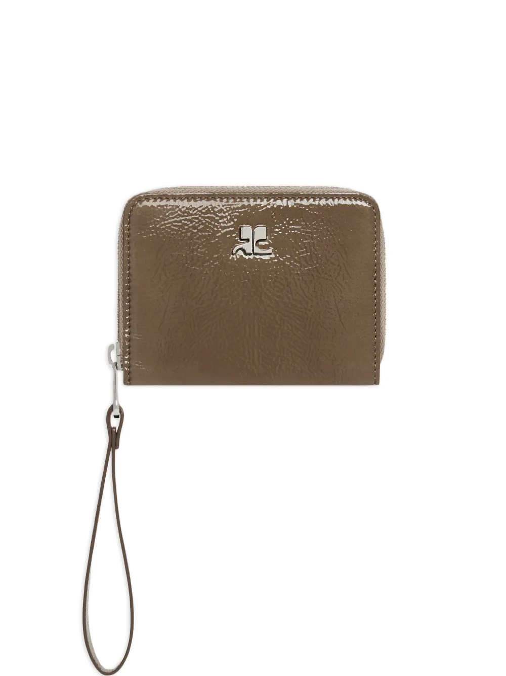 Courrèges zipped wallet - Toni neutri