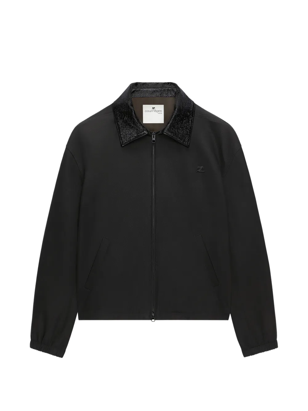 Courrèges Bomber con colletto vinile - Nero