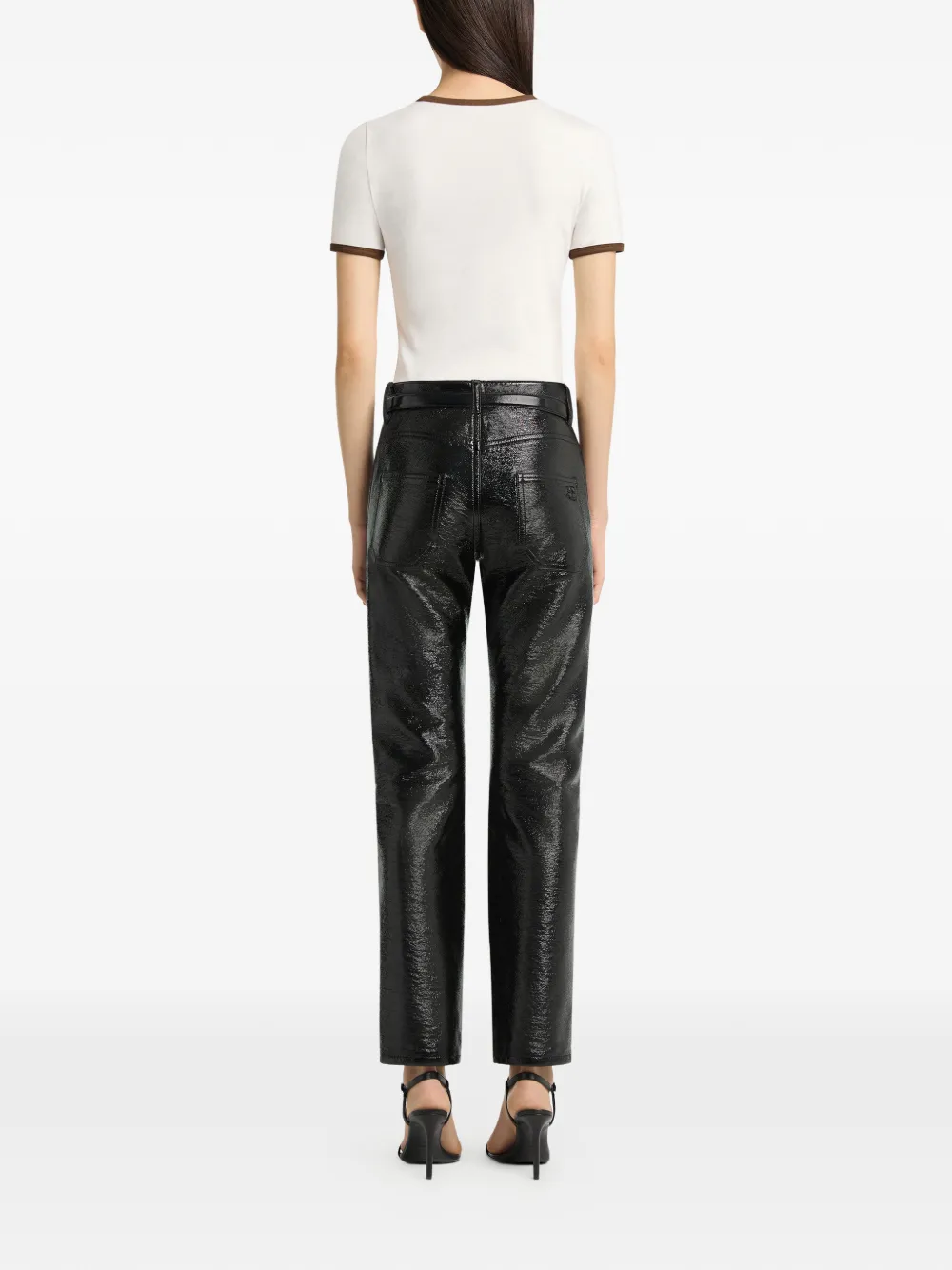 Courrèges Signature T-shirt met korte mouwen Wit