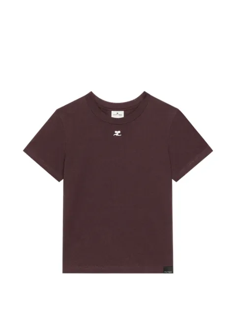 Courrèges logo-embroidered T-shirt