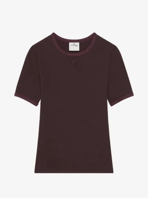 Courrèges t-shirt à patch logo
